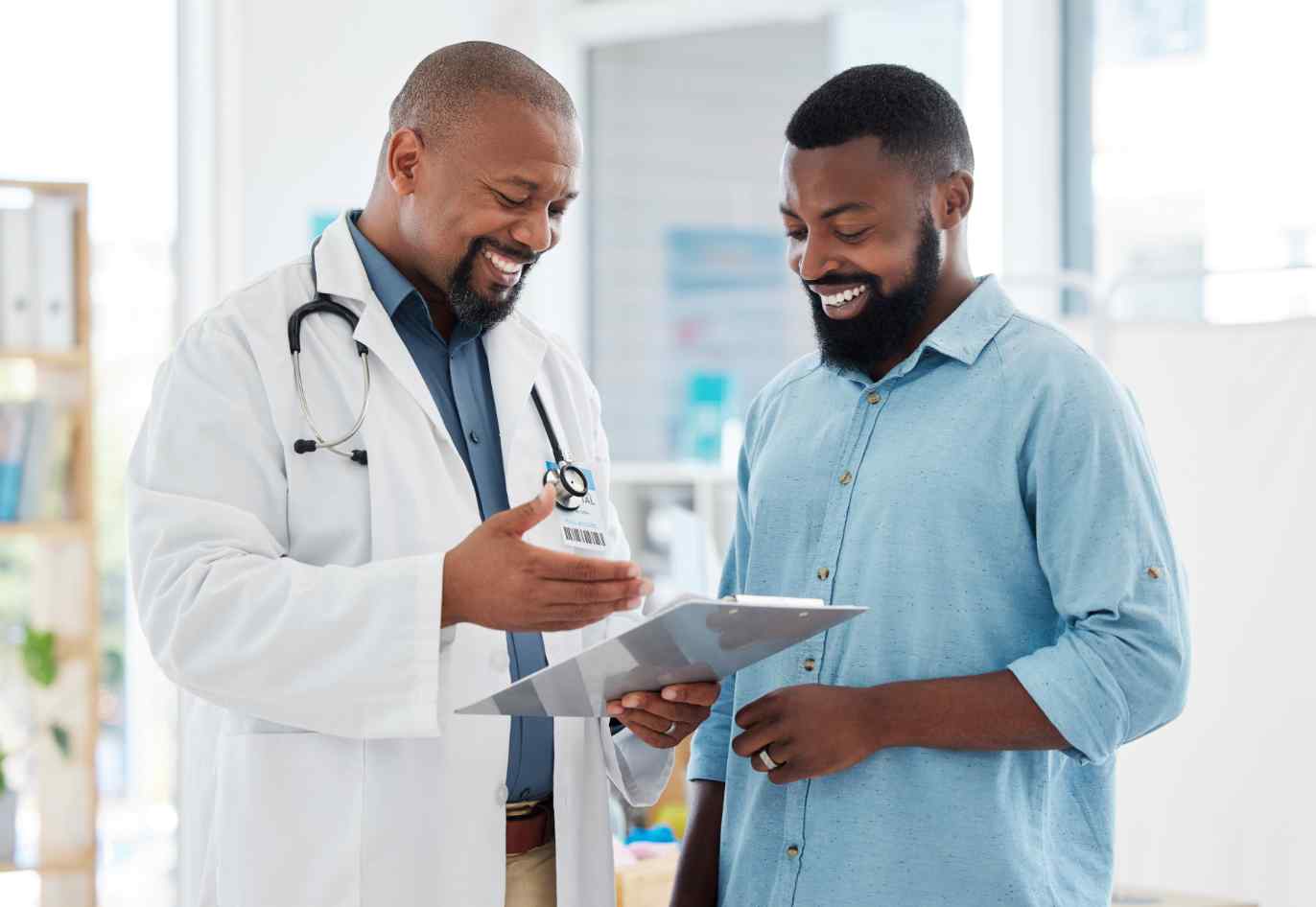 Doctor consulting a patient