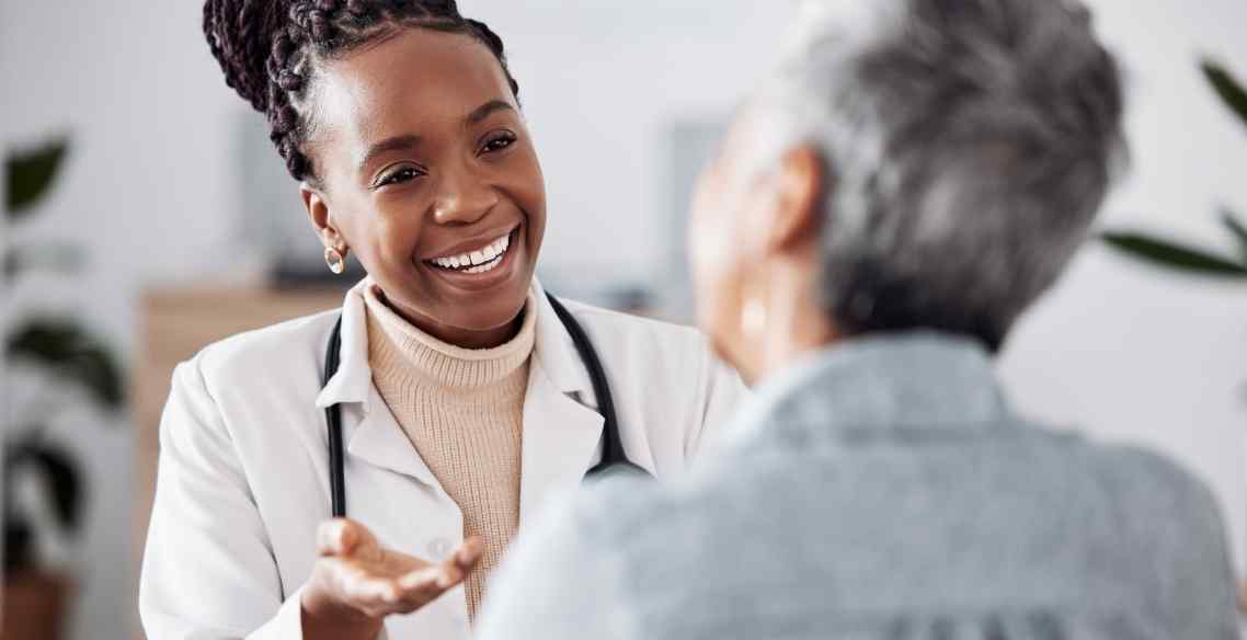 Doctor explaining benefits