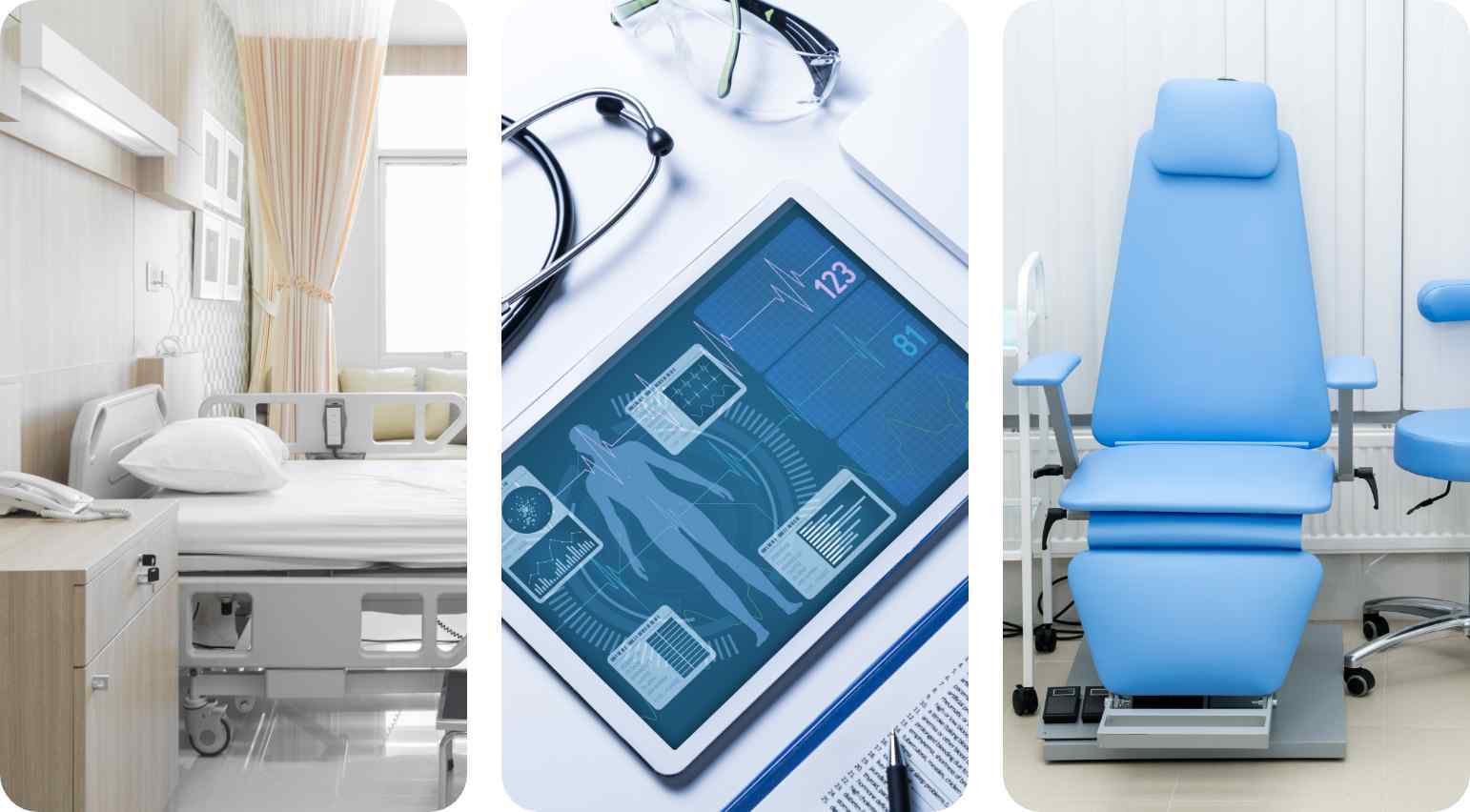 In Patient services room and chair