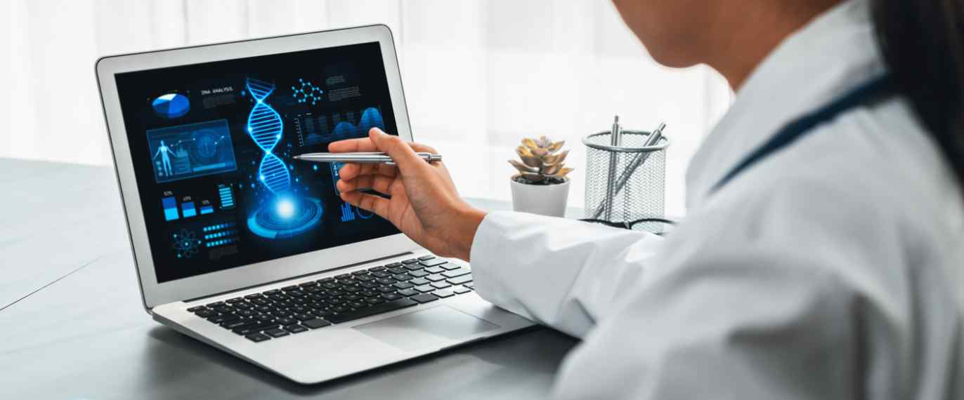 Doctor doing research