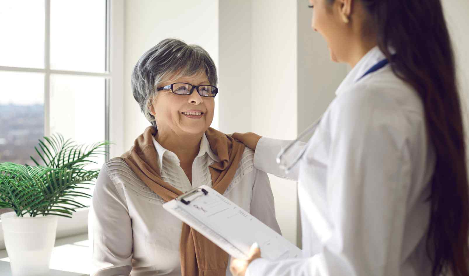 Doctor with Patient in office